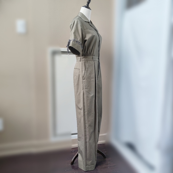 Lace up sleeves jumpsuit - Picture 4 of 8